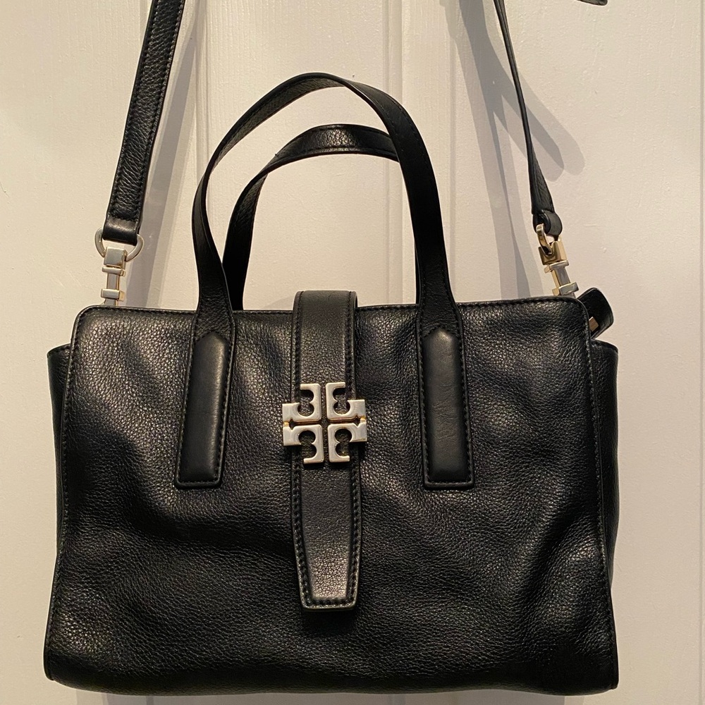 Tory Burch Black Leather Satchel